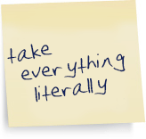 Verbal Reasoning Test Tips - take everything literally