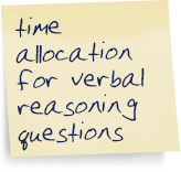 Verbal Reasoning Test Tips - time allocation for verbal reasoning questions