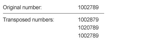 error cheking sample question 1