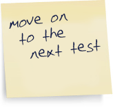 move on to the next test