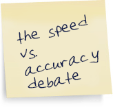 speed and accuracy