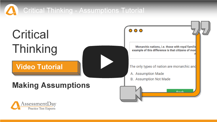 making assumptions tutorial video youtube screenshot