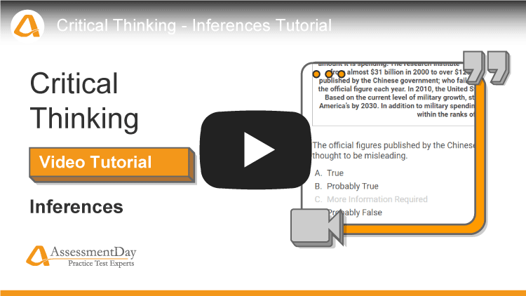 critical thinking inferences tutorial youtube video screenshot